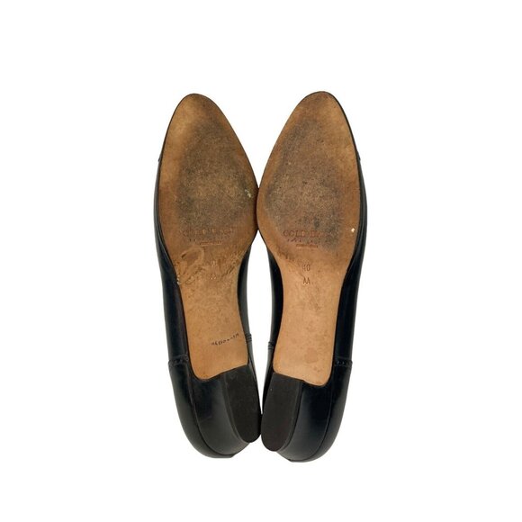 *Vintage Cole Haan Tensile Air Cap Toe Pumps Size 10AA Blue Classic Navy Italy - Picture 15 of 16